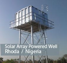 Rhoda in Nigeria a water tank